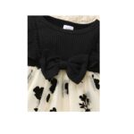 black and white combo dress