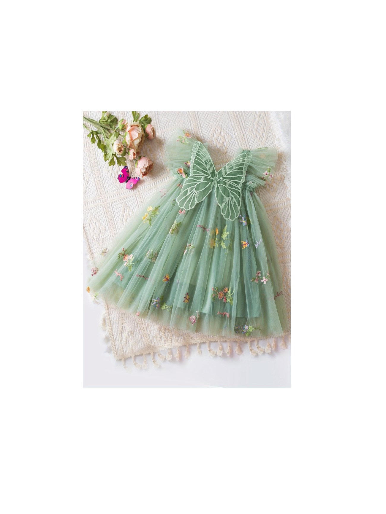 green Baby dress