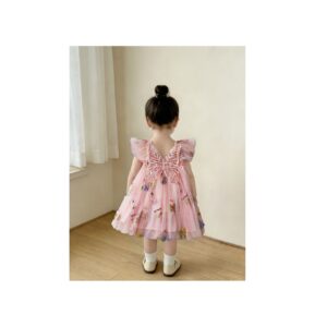 Featuring a Cute Floral Embroidered Dress